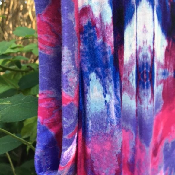 Vibrant, Tie Dye printed, sleeveless, top, XL - Picture 4 of 6